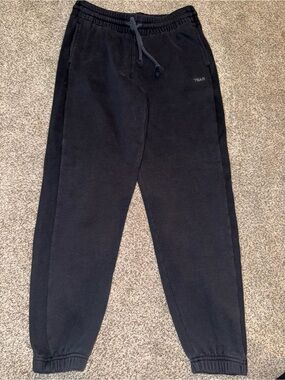 TNA Sweatfleece Terry Fleece Boyfriend Fit Sweatpants Black Size S